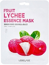 Düfte, Parfümerie und Kosmetik Tuchmaske für das Gesicht mit Litschi-Fruchtextrakt - Lebelage Fruit Lychee Essence Mask 
