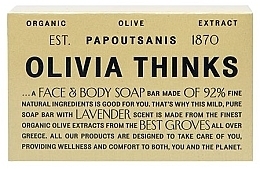 Düfte, Parfümerie und Kosmetik Gesichts- und Körperseife - Papoutsanis Olivia Thinks Face & Body Soap Bar 