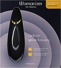 Vakuum-Klitoris-Stimulator schwarz - Womanizer Premium 2 Black — Bild N1