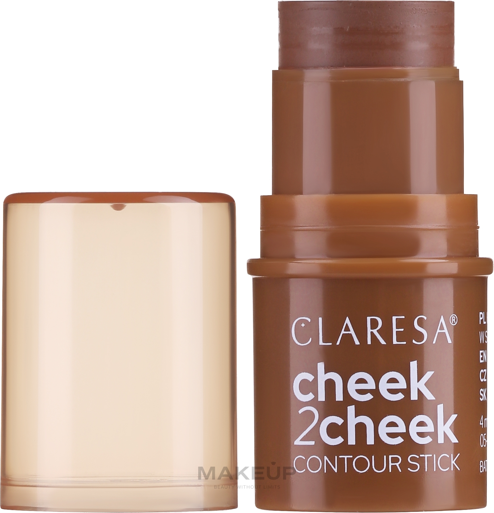 Cremiger Bronzerstift - Claresa Cheek2cheek Contour Stick  — Bild 01 - Neutral Sand