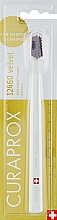 Düfte, Parfümerie und Kosmetik Zahnbürste Velvet CS 12460 weiß mit bordeauxfarbenen Borsten - Curaprox