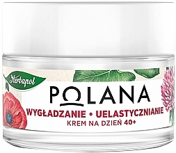 Düfte, Parfümerie und Kosmetik Glättende Anti-Aging Tagescreme mit Schlafmohn, Stevia und Holunder 40+ - Polana