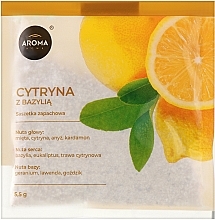 Düfte, Parfümerie und Kosmetik Aroma Home Basic Lemon With Basil - Aromasäckchen