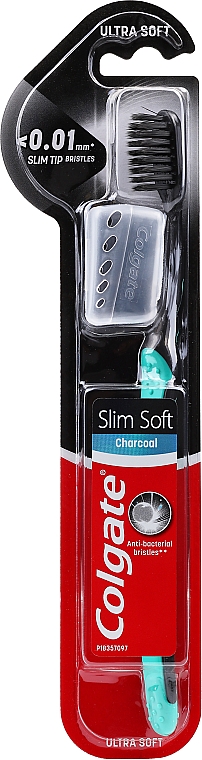 Zahnbürste extra Weich mit Aktivkohle - Colgate Charcoal Ultra Soft Toothbrush — Bild N1