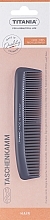 Düfte, Parfümerie und Kosmetik Taschenkamm 12 cm grau - Titania