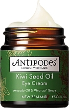 Düfte, Parfümerie und Kosmetik Augenkonturcreme mit Kiwisamenöl - Antipodes Kiwi Seed Oil Eye Cream