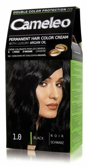 Haarfarbe mit Arganöl - Delia Cameleo — Foto 1.0 - Schwarz