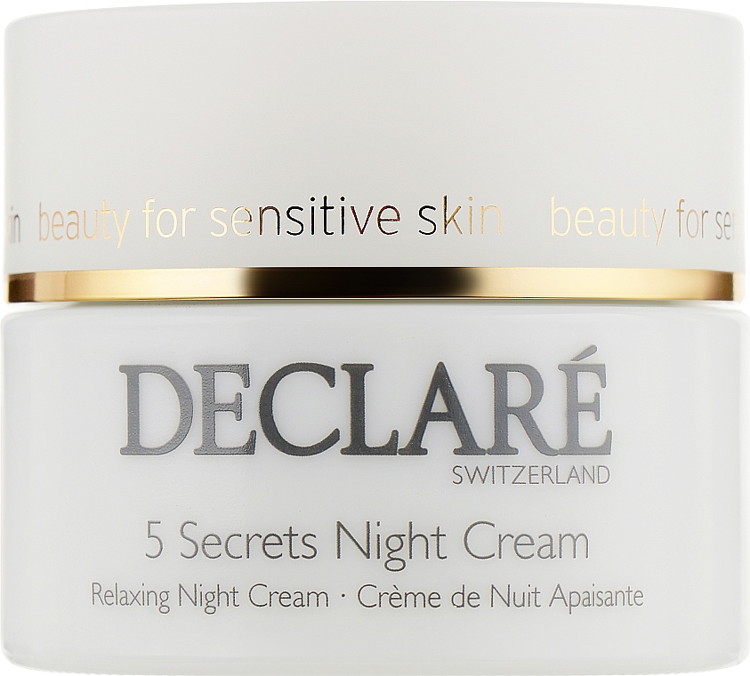 Revitalisierenden Nachtcreme 5 Geheimnisse - Declare Stress Balance 5 Secrets Night Cream — Bild N1