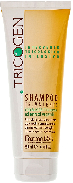 Pflegendes, regenerierendes und feuchtigkeitsspendendes Shampoo mit Pflanzenextrakten - Farmavita Shampoo Tricogen