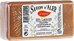 Aleppo-Seife mit 16% Lorbeeröl - Alepia Soap 16% Laurel — Bild N1
