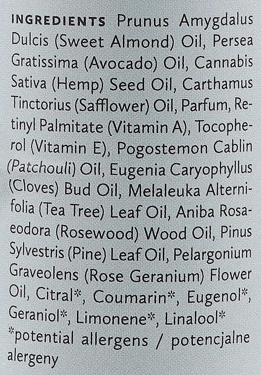 Nährendes Körperöl mit Hanf, Vitamin A und Patschuli - Hagi Body Oil — Bild N3