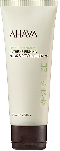 GESCHENK! Straffende Creme für Hals und Dekolleté - Ahava Time To Revitalize Extreme Firming Neck & Decollete Cream (Miniprodukt)  — Bild N1