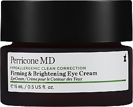 Düfte, Parfümerie und Kosmetik Straffende und aufhellende Augencreme - Perricone MD Hypoallergenic Clean Correction Firming & Brightening Eye Cream