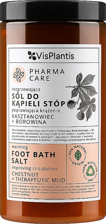 Salz für die Füße Rosskastanie und Schlamm - Vis Plantis Pharma Care Foot Bath Salt — Bild N1