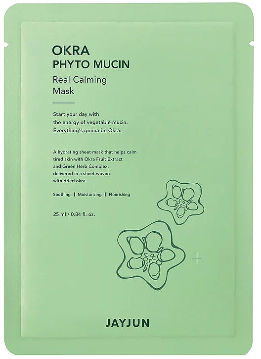 Tuchmaske für das Gesicht - JayJun Okra Phyto Mucin Real Soothing Mask — Bild N1