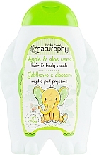 2in1 Shampoo und Duschgel für Kinder mit grünem Apfelduft und Aloe Vera-Extrakt - Naturaphy Hair&Body Wash — Foto N1