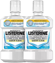 Düfte, Parfümerie und Kosmetik Set - Listerine Advanced White Mild Flavor (mouthwash/2x1000ml)