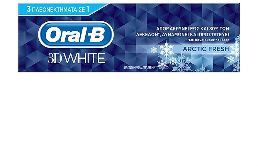 Aufhellende Zahnpasta - Oral-B 3D White Arctic Fresh Toothpaste — Bild N1