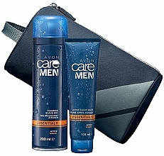 Düfte, Parfümerie und Kosmetik Pflegeset für Männer (Rasierschaumgel 200ml + After Shave Balsam 100ml + Kosmetiktasche) - Avon Care Man 