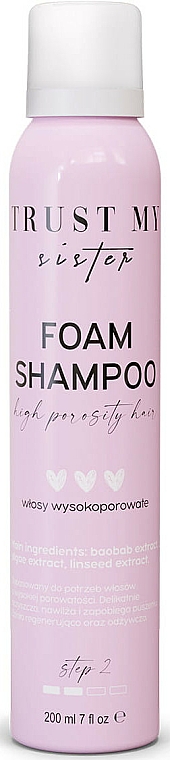 Feuchtigkeitsspendendes Schaum-Shampoo für hochporöses Haar - Trust My Sister High Porosity Hair Foam Shampoo — Bild N1