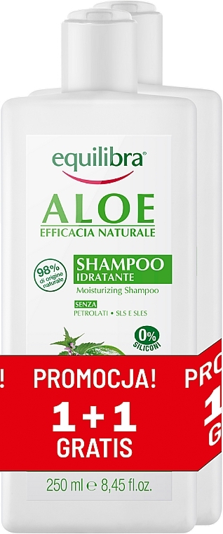 Haarpflegeset - Equilibra Aloe (Shampoo 2x250ml) — Bild N1