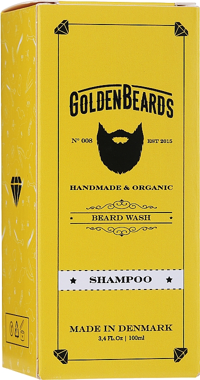 Bartpflegeset - Golden Beards Starter Beard Kit Hygge (Bartbalsam 60ml + Bartöl 30ml + Bartshampoo 100ml + Bartconditioner 100ml + Bartbürste) — Bild N4