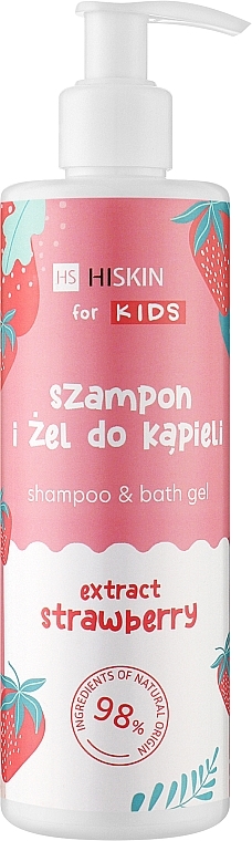 2in1 Baby-Duschgel-Shampoo mit Erdbeere und Himbeere - HiSkin Kids — Bild N1
