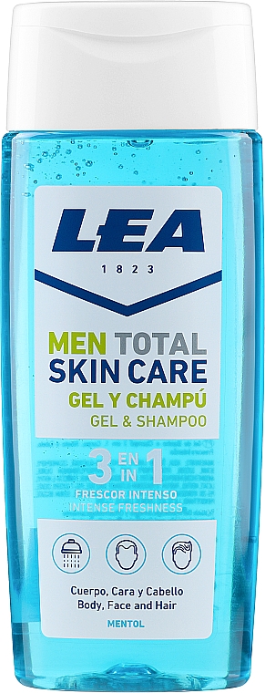 3in1 Intensiv erfrischendes Duschgel - Lea Men Total Skin Care Intense Freshness Shower Gel & Shampoo — Bild N1