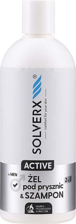2in1 Duschgel und Shampoo für Männer - Solverx Men 2-in-1 Shower And Shampoo — Bild N1