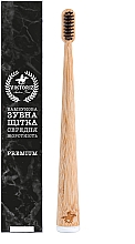 Düfte, Parfümerie und Kosmetik Zahnbürste aus Bambus weiß - Viktoriz Premium
