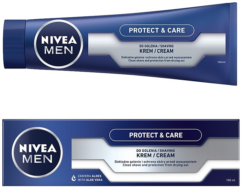 Schützende und pflegende Rasiercreme mit Aloe Vera - Nivea For Men Protect & Care Shaving Cream