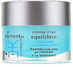 Gesichtscreme zur Wiederherstellung des Gleichgewichts - Gli Elementi Acid Re-equilibrating Cream pH5  — Bild N2