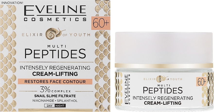 Intensiv regenerierende Lifting-Creme - Eveline Cosmetics Elixir of Youth — Bild N2