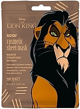 Gesichtsmaske mit Kokosextrakt - Mad Beauty Disney The Lion King Scar Cosmetic Sheet Mask  — Bild N1