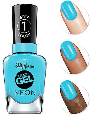 Nagellack mit Gel-Effekt - Sally Hansen Miracle Gel Neon Step 1 Nail Polish — Bild N3