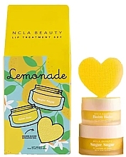 Lippenpflegeset - NCLA Beauty Lemonade Lip Care Value Set (Lippenbalsam 10ml + Lippenpeeling 15ml + Zubehör) — Bild N1