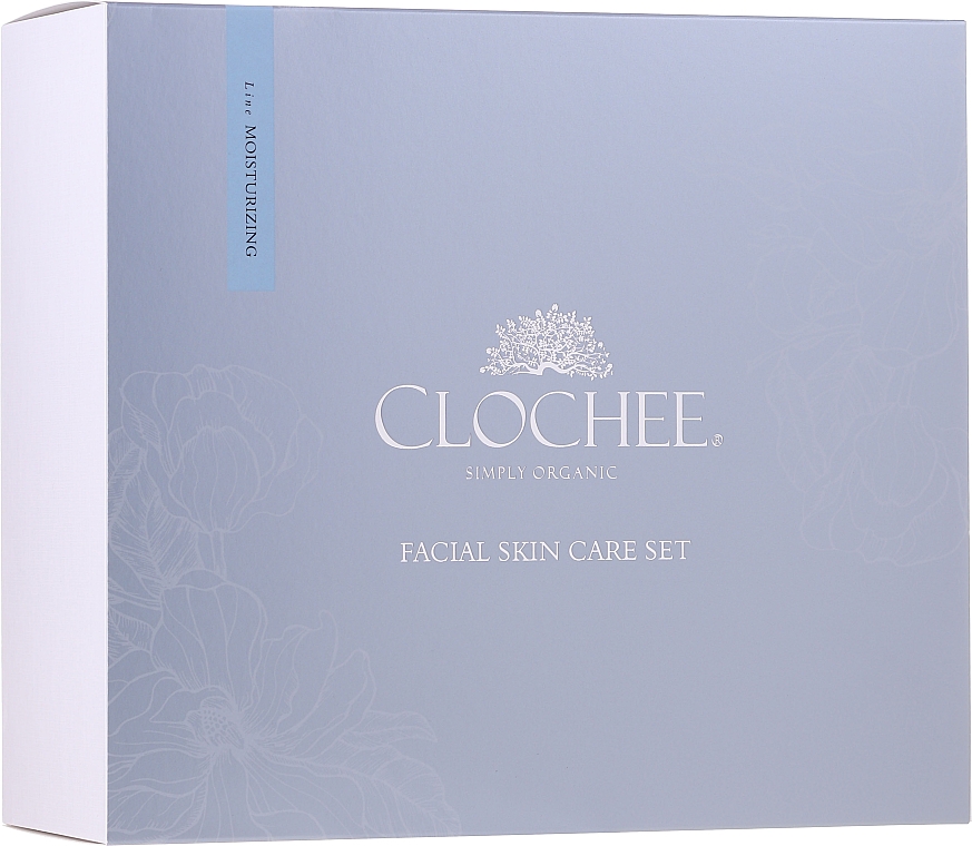 Gesichtspflegeset - Clochee Facial Skin Care Moisturising Set (Gesichtsserum 30ml + Augencreme 15ml + Duftkerze) — Bild N1
