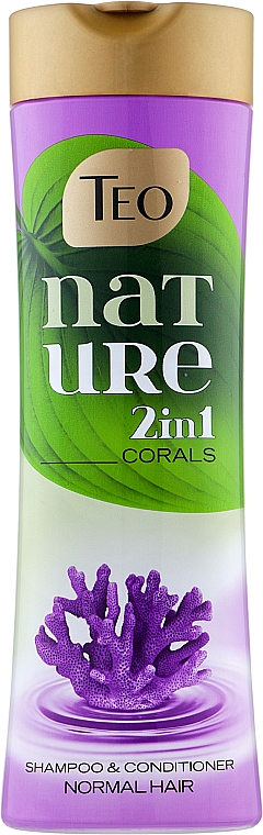 Shampoo-Conditioner für alle Haartypen - Teo Nature 2in1 Shampoo & Conditioner Corals — Bild N1