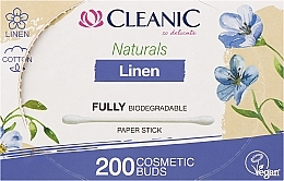 Düfte, Parfümerie und Kosmetik Wattestäbchen 200 St. - Cleanic Naturals Linen Cotton Buds