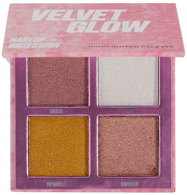 Highlighter-Palette für das Gesicht - Makeup Obsession Velvet Glow Highlighter Palette — Bild N1