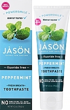 Zahnpasta mit Minze - Jason Natural Cosmetics Powersmile Toothpaste Peppermint  — Bild N1