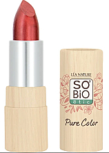 Düfte, Parfümerie und Kosmetik Pflegender Lippenstift - So'Bio Etic Pure Color Shimmery Lipstick