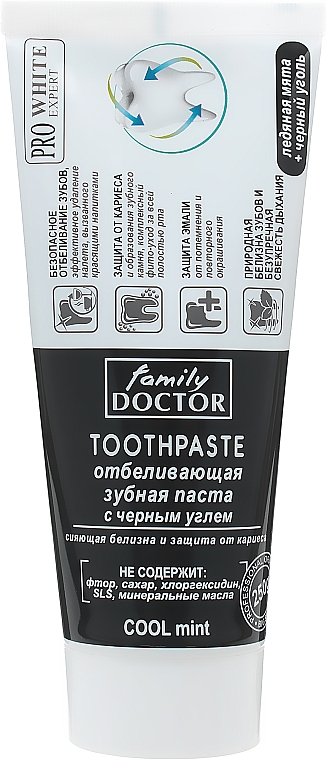 Aufhellende Zahnpasta Kariesschutz - Family Doctor Toothpaste — Bild N2