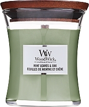 Düfte, Parfümerie und Kosmetik Duftkerze - WoodWick Ellipse Mint Leaves & Oak