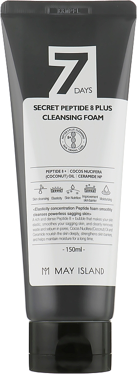 Gesichtsreinigungsschaum mit Peptiden - May Island 7 Days Secret Peptide 8 Plus Cleansing Foam — Bild N2