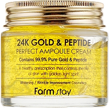 Düfte, Parfümerie und Kosmetik Ampullencreme mit Gold und Peptiden - FarmStay 24K Gold & Peptide Perfect Ampoule Cream