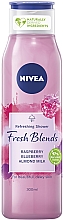 Erfrischendes Duschgel mit Himbeere, Heidelbeere und Mandelmilch - Nivea Fresh Blends Refreshing Shower Raspberry Blueberry Almond Milk — Bild N1