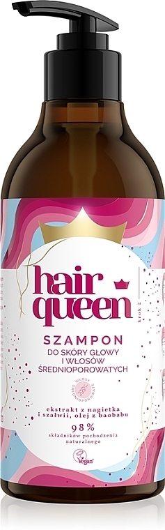 Haarshampoo mittlere Porosität - Hair Queen Shampoo — Bild N1