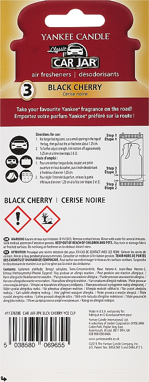 Auto-Lufterfrischer Black Cherry - Yankee Candle Car Jar Black Cherry — Bild N2