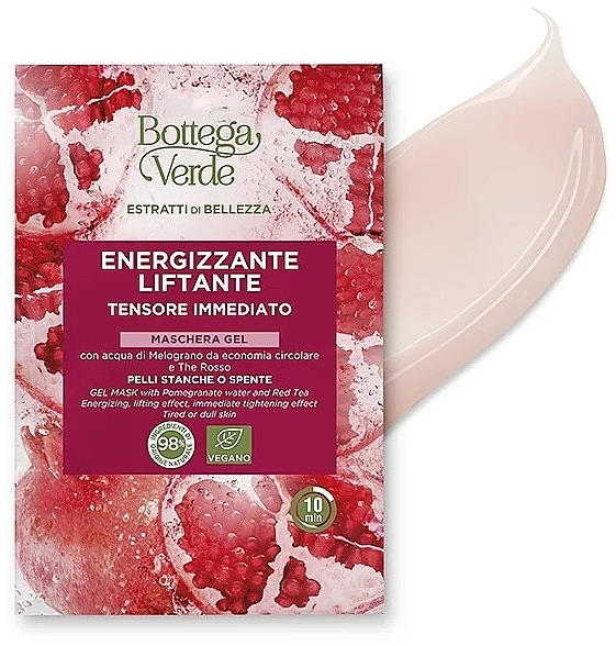 Gelmaske mit Granatapfelwasser und rotem Tee - Bottega Verde Beauty Extracts Pomegranate Water & Red Tea Gel Mask — Bild N1